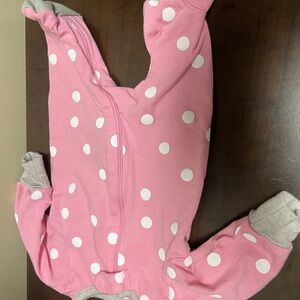 Pink Polka Dot Kids One Piece